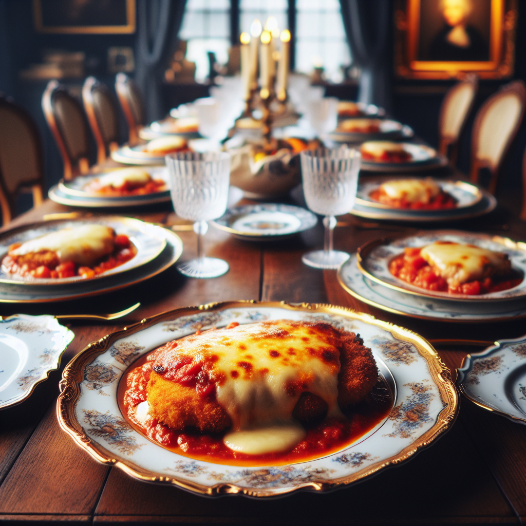 Crispy Delights: Savory Chicken Parmesan with Melted Cheese